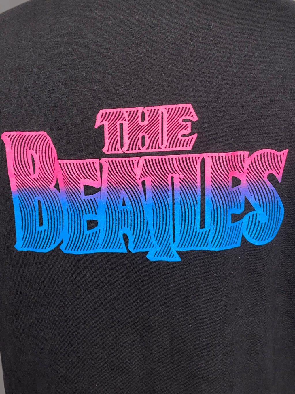VTG The Beatles Let It Be Black Double Sided Single Stitch Murina Tee Sz Large