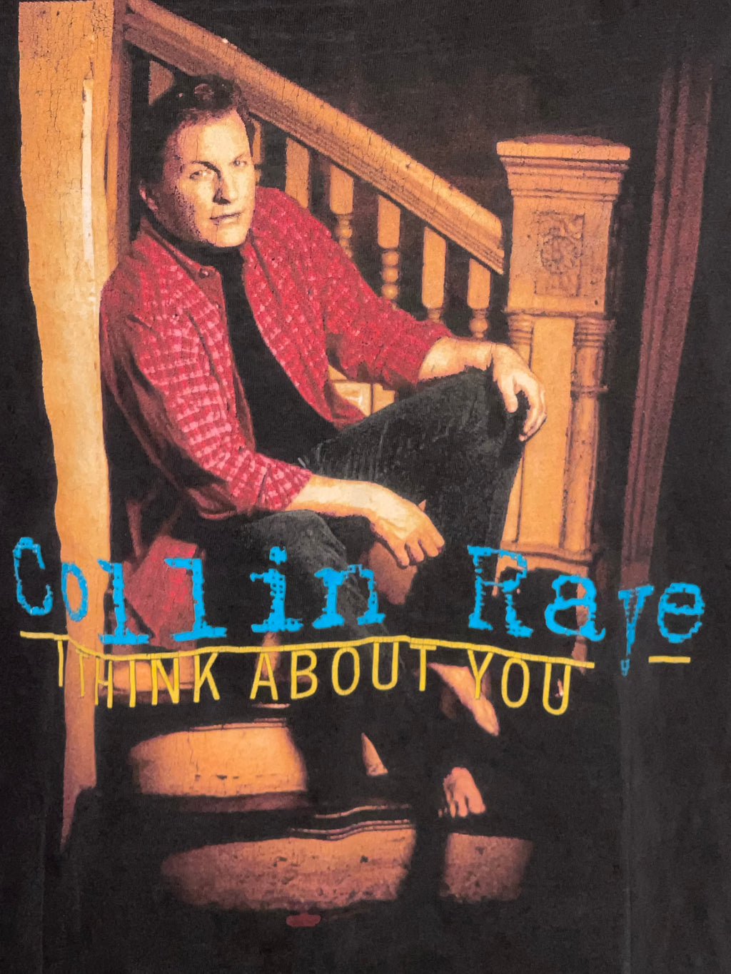 VTG 1996 Collin Raye I Think About You Tour Promo Album Concerts Tee Sz XL